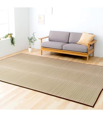 Amazon.co.jp: 籐むしろ39穴 200x250cm ラタンラグ